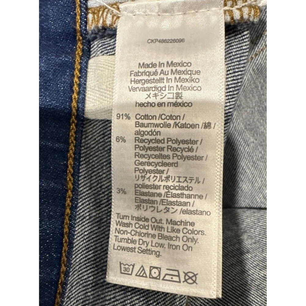 Madewell Emmett Size 30 Curvy High Rise Wide Leg Blue Jeans Patch Pockets - Picture 10 of 14
